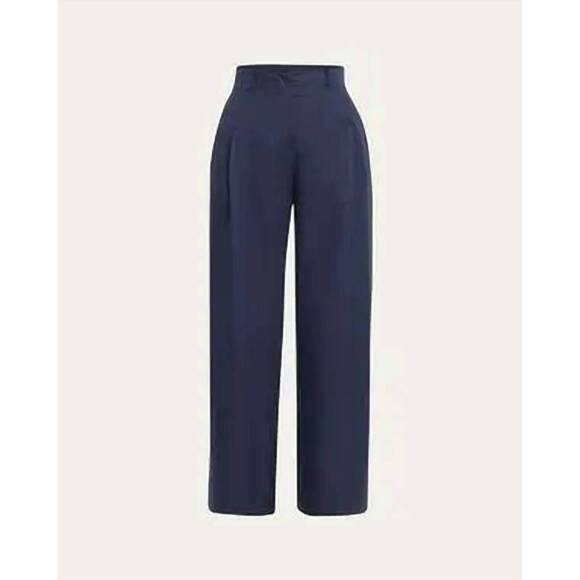 NEW ULLA JOHNSON carine wide leg trouser pants in sapphire - Picture 6 of 6